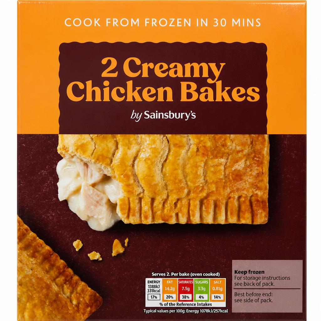 Sainsbury's Creamy Chicken Bakes x2 280g