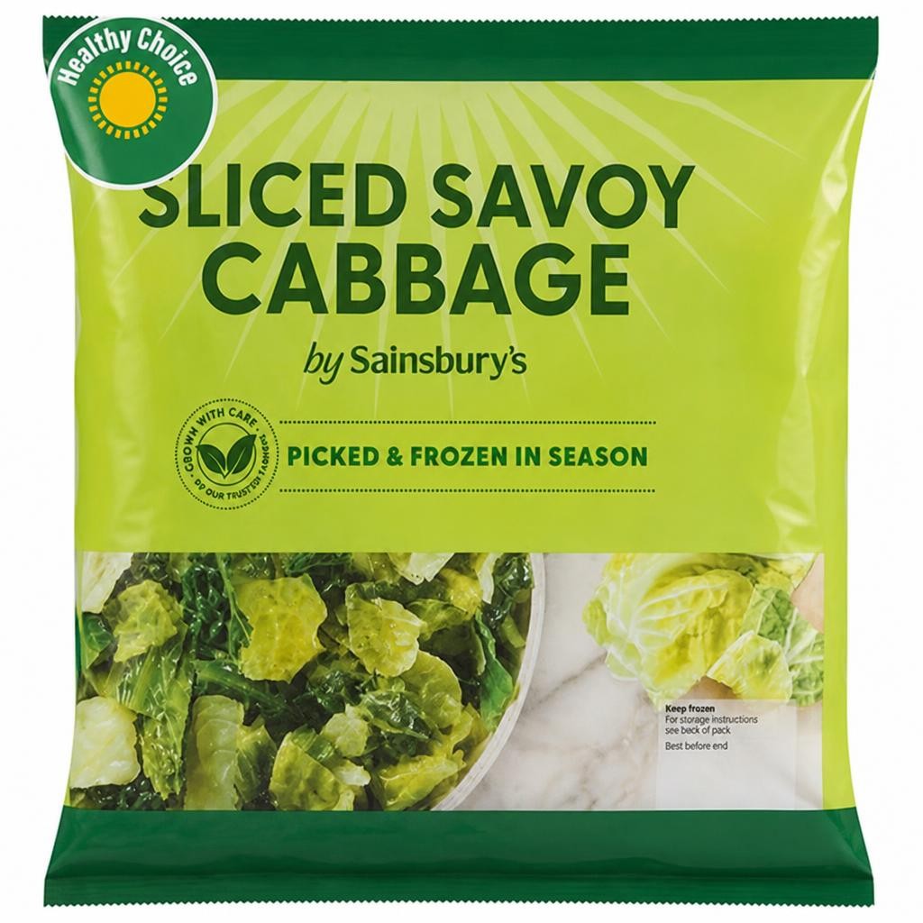 Sainsbury's Sliced Savoy Cabbage 500g