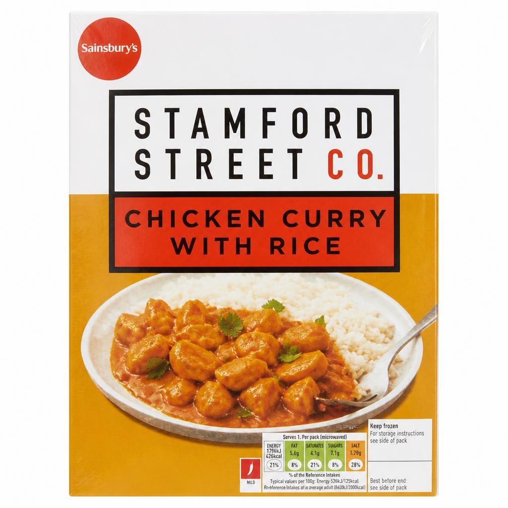 Stamford Street Co. Chicken Curry with Rice Ready Meal For 1 400g
