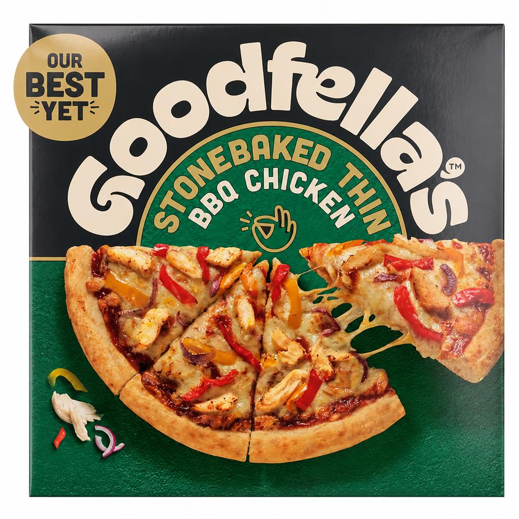 Goodfella's Stonebaked Thin BBQ Chicken Pizza 385g