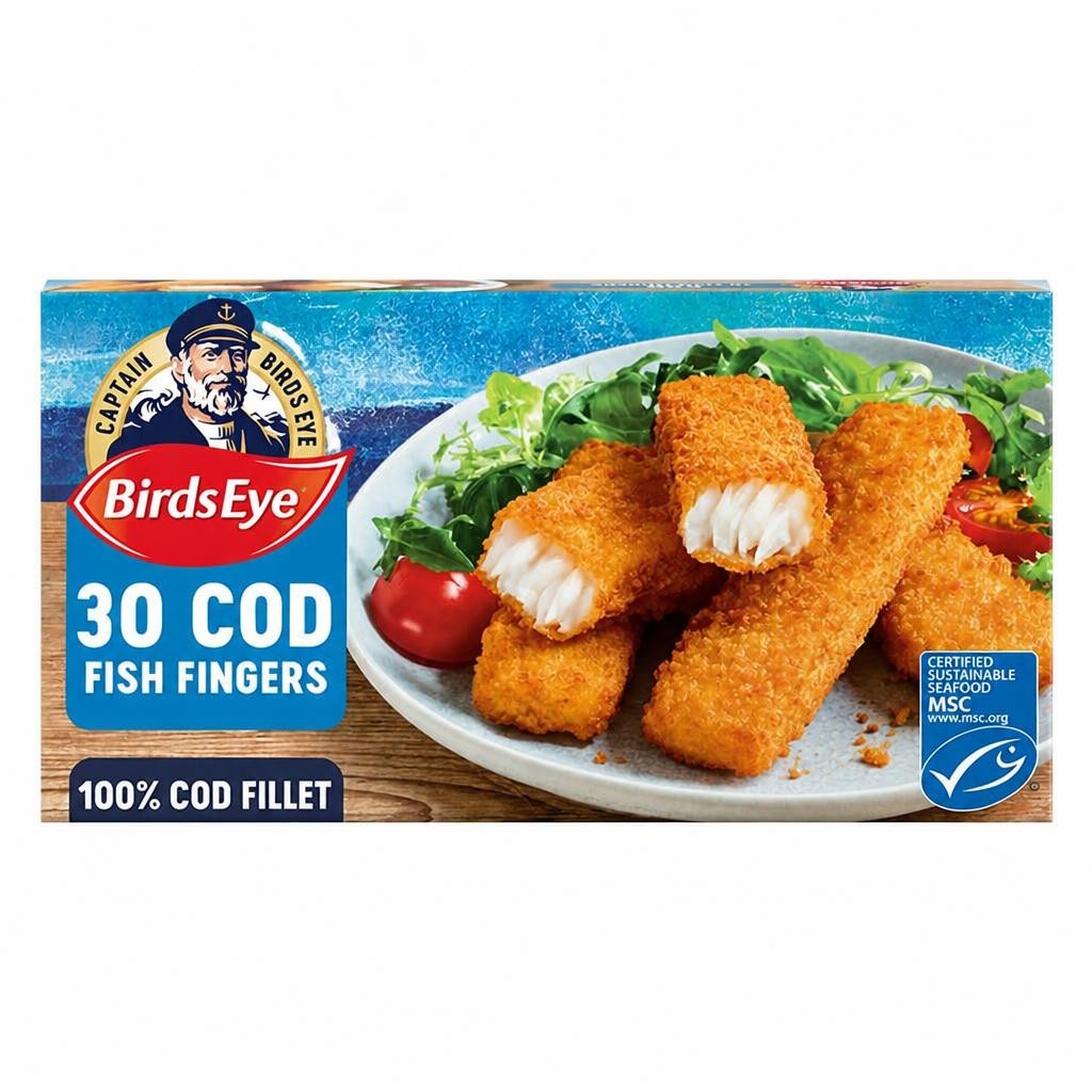 Birds Eye Breaded Cod Fish Fingers x32 896g