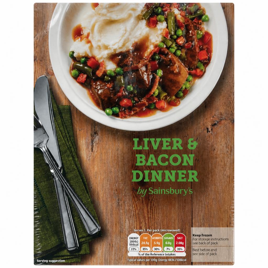 Sainsbury's Liver & Bacon Dinner Ready Meal For 1 400g