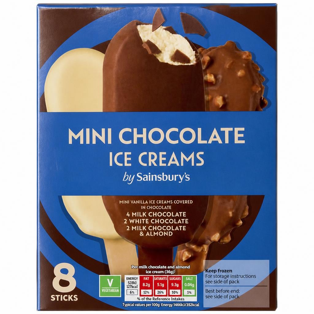 Sainsbury's Mini Indulgence Sticks 8x50ml