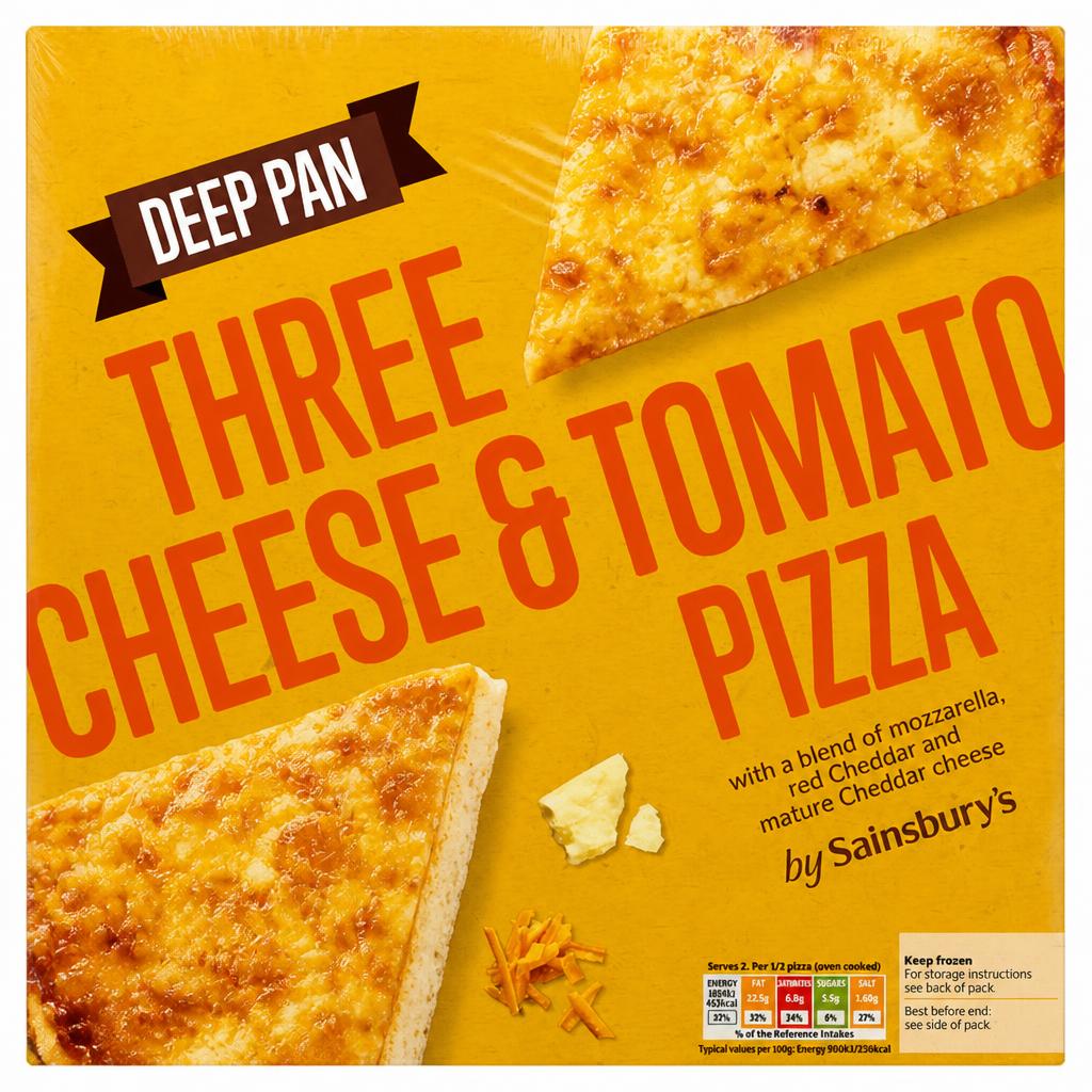 Sainsbury's Deep Pan Cheese & Tomato Pizza 387g