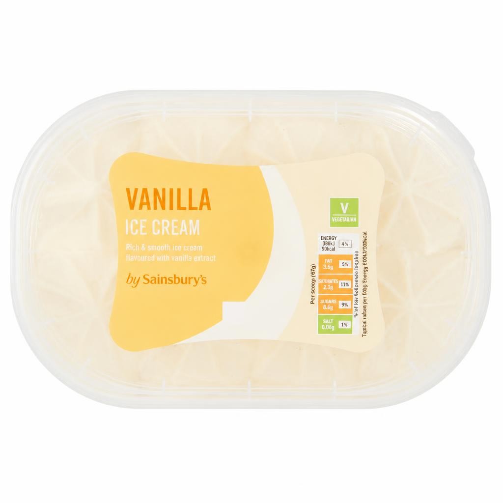 Sainsbury's Vanilla Ice Cream 900ml