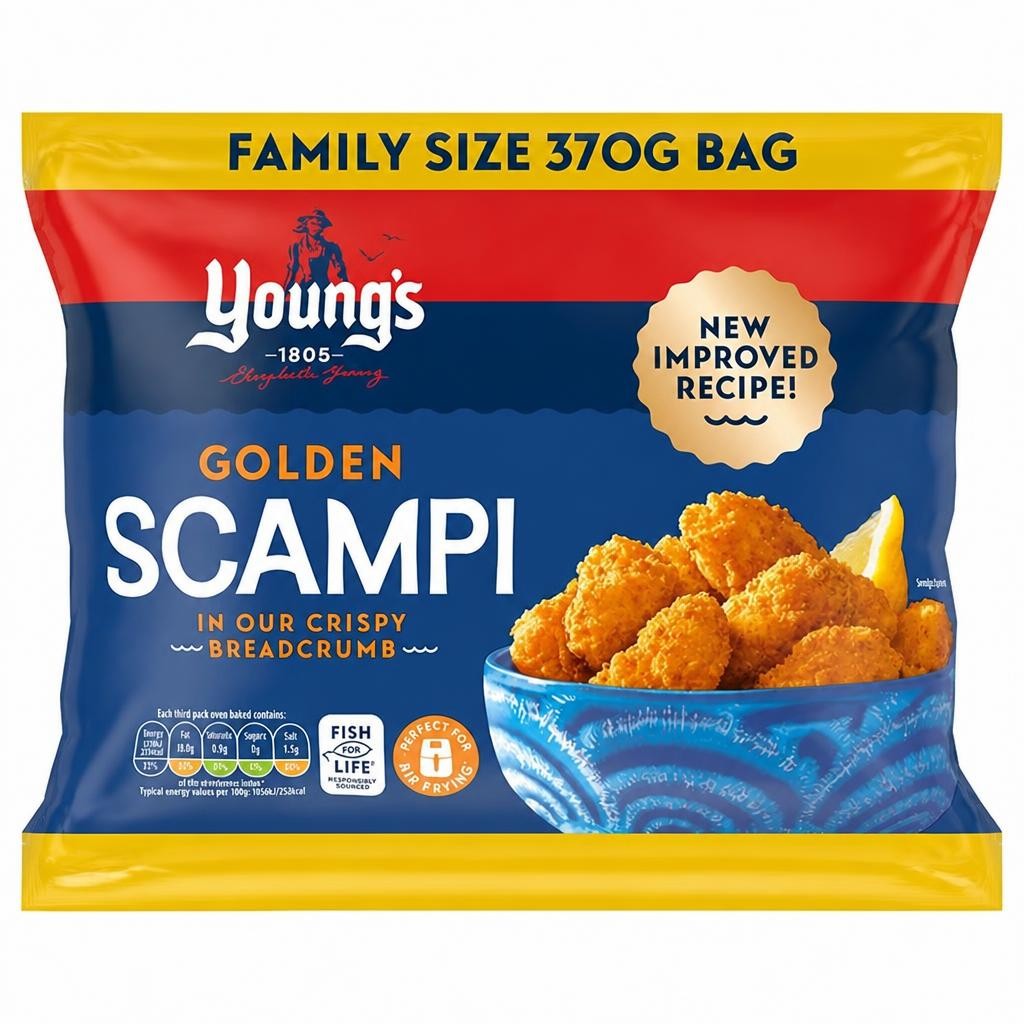 Young's 370g Golden Scampi