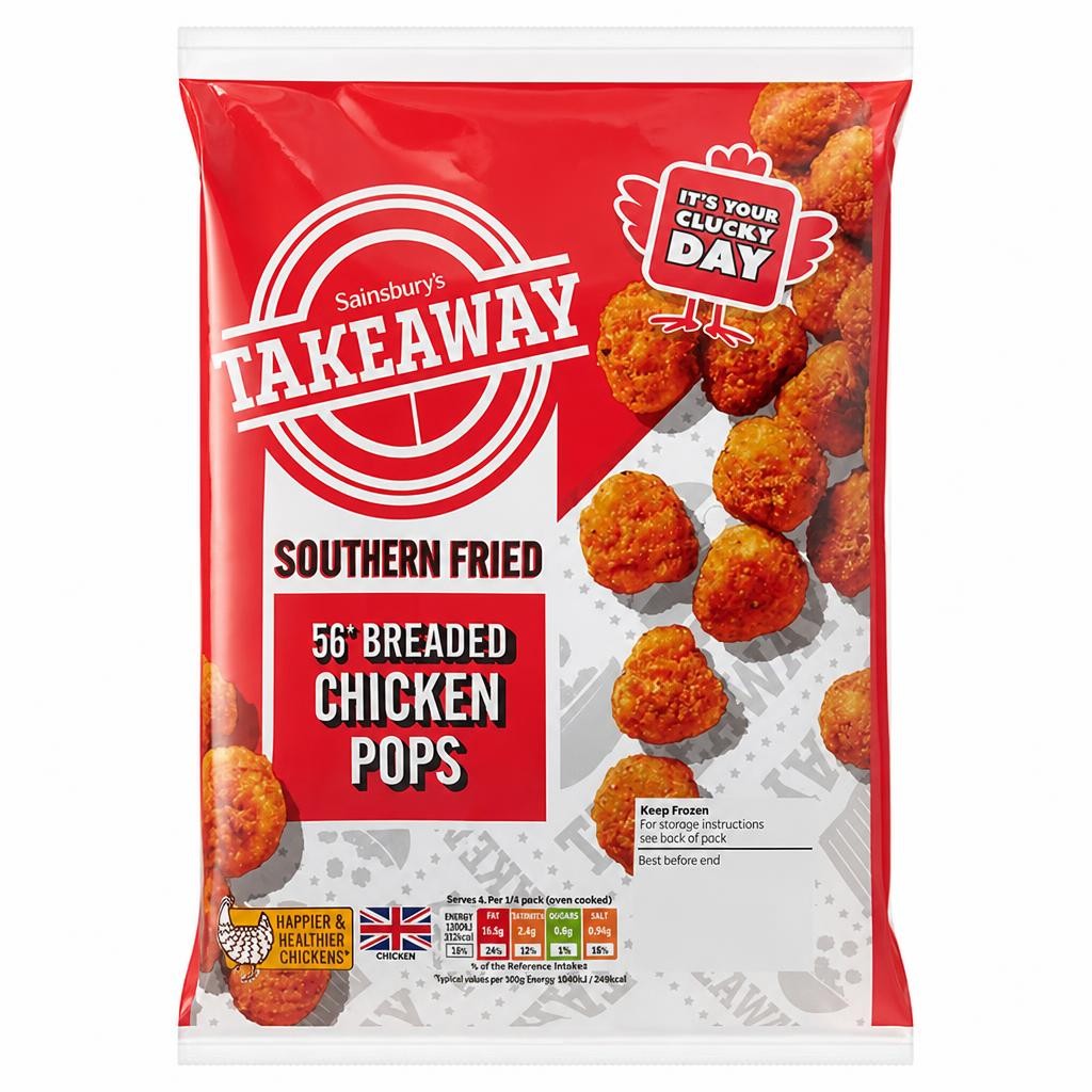 Sainsbury's Southern Fried Breaded Chicken Pops 500g