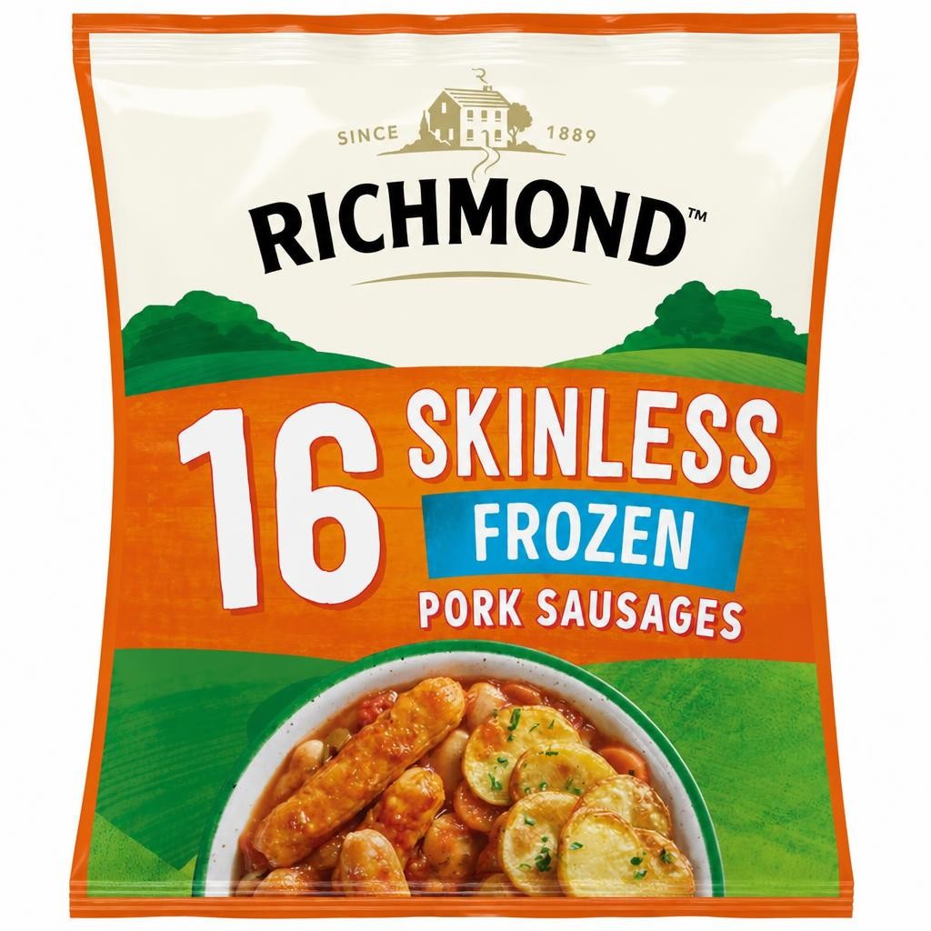 Richmond Skinless Frozen Pork Sausages x16 426g