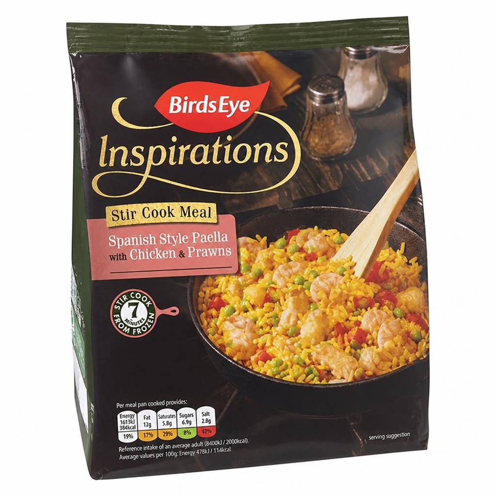 Birds Eye Inspirations Spanish Paella With Chicken & Prawns 350g