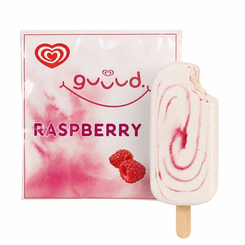 Wall's Guuud Greek Style Yoghurt Ice Cream Sticks Raspberry 3 x 70ml