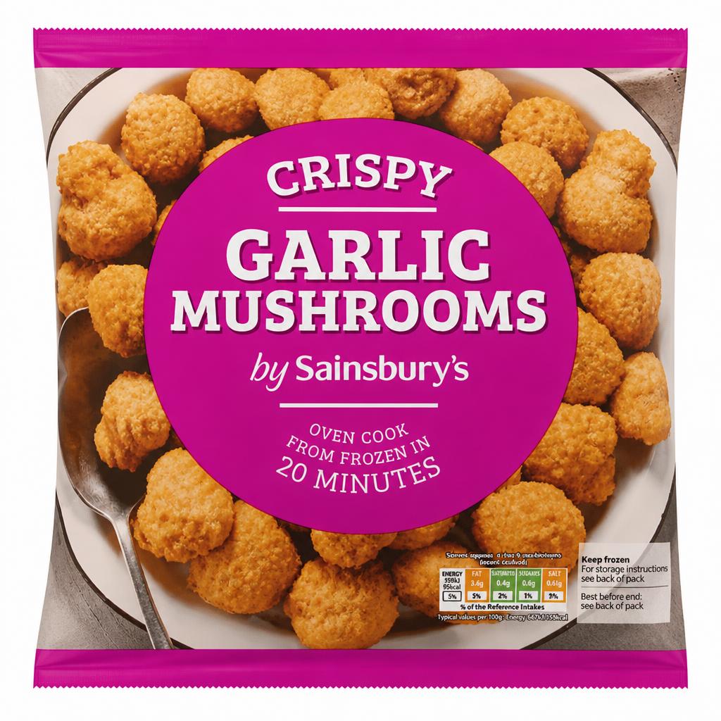 Sainsbury's Crispy Garlic Mushrooms 300g