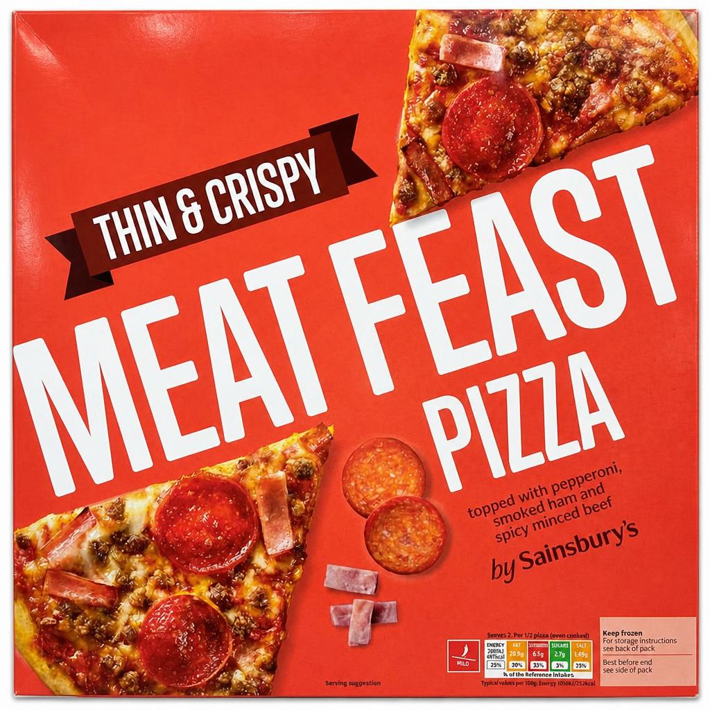 Sainsbury's Thin Meat Feast Pizza
