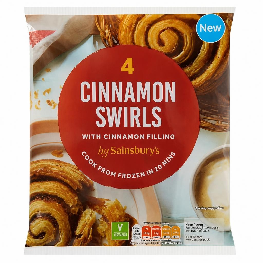 Sainsbury's Cinnamon Swirls with Cinnamon Filling 4x92g