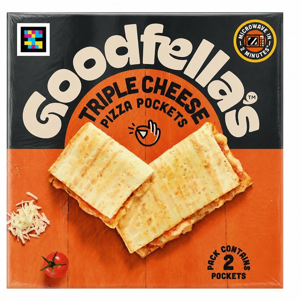 Goodfella's Triple Cheese Pizza Pockets x2 250g