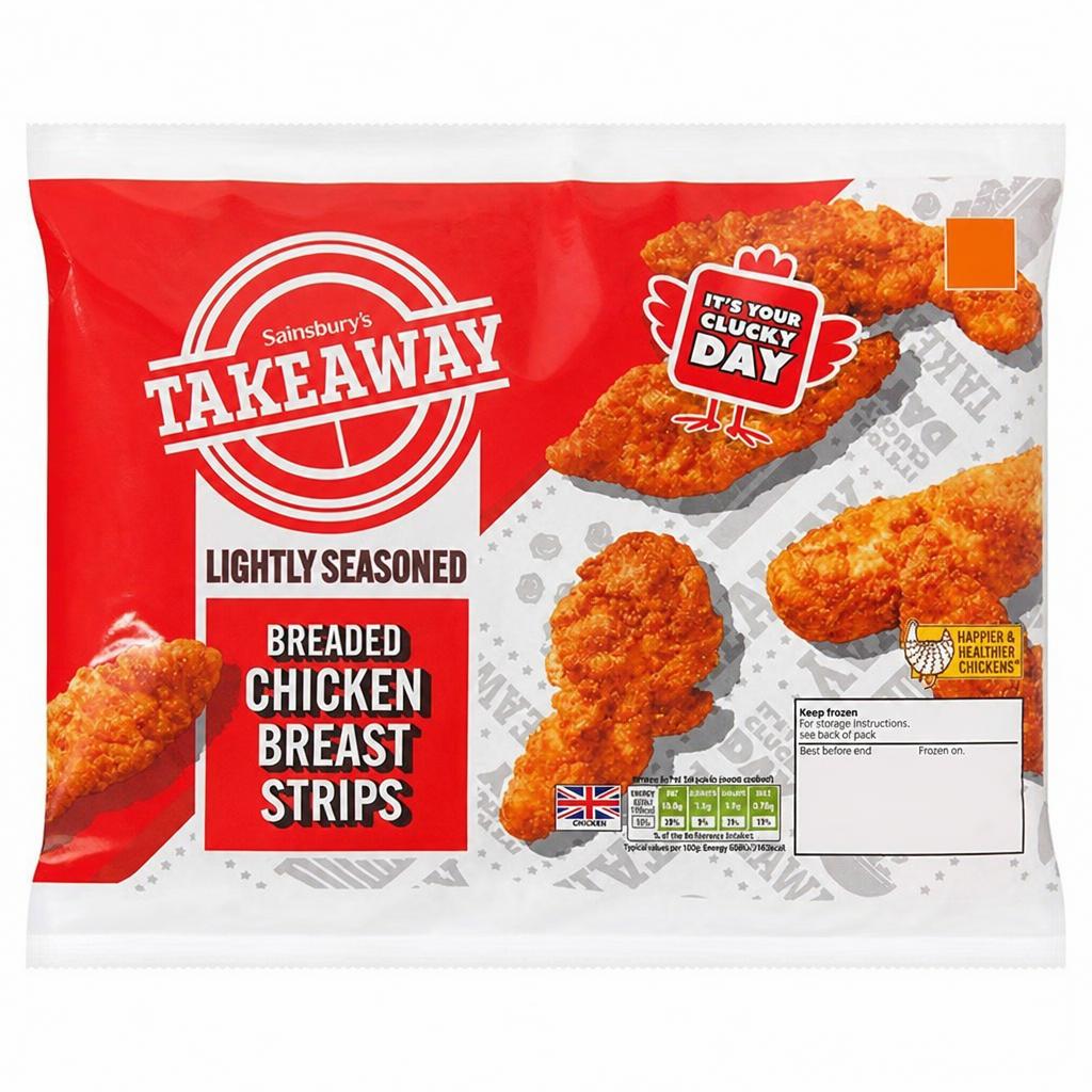 Sainsbury's Breaded Chicken Breast Strips 400g