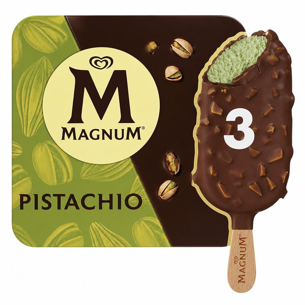 Magnum Collection Pistachio Ice Cream Sticks 3x100ml