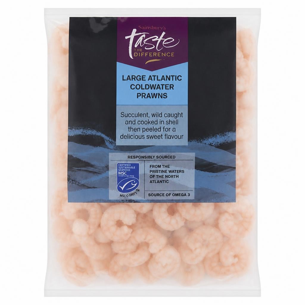 Sainsbury's Canadian Cold Water Prawns, Taste the Difference MSC 250g