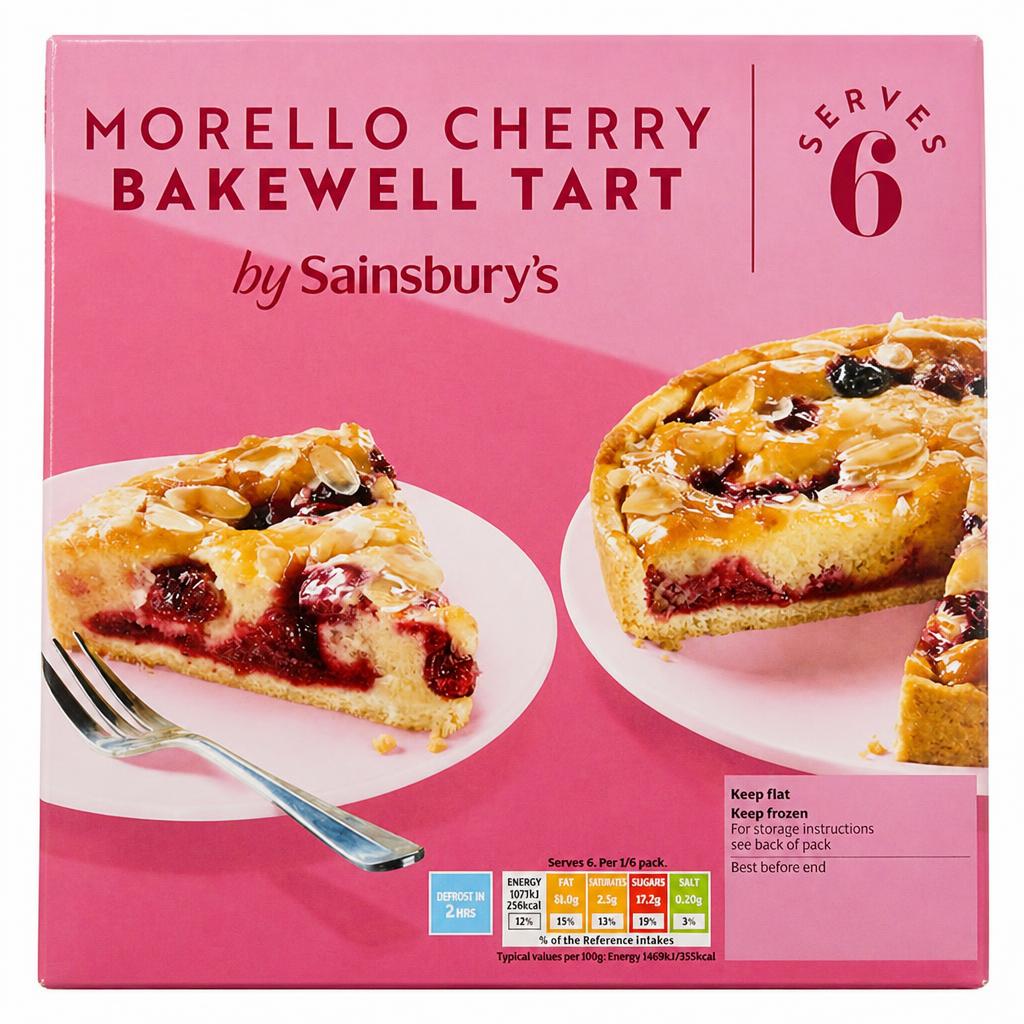 Sainsbury's Morello Cherry Bakewell Tart 410g
