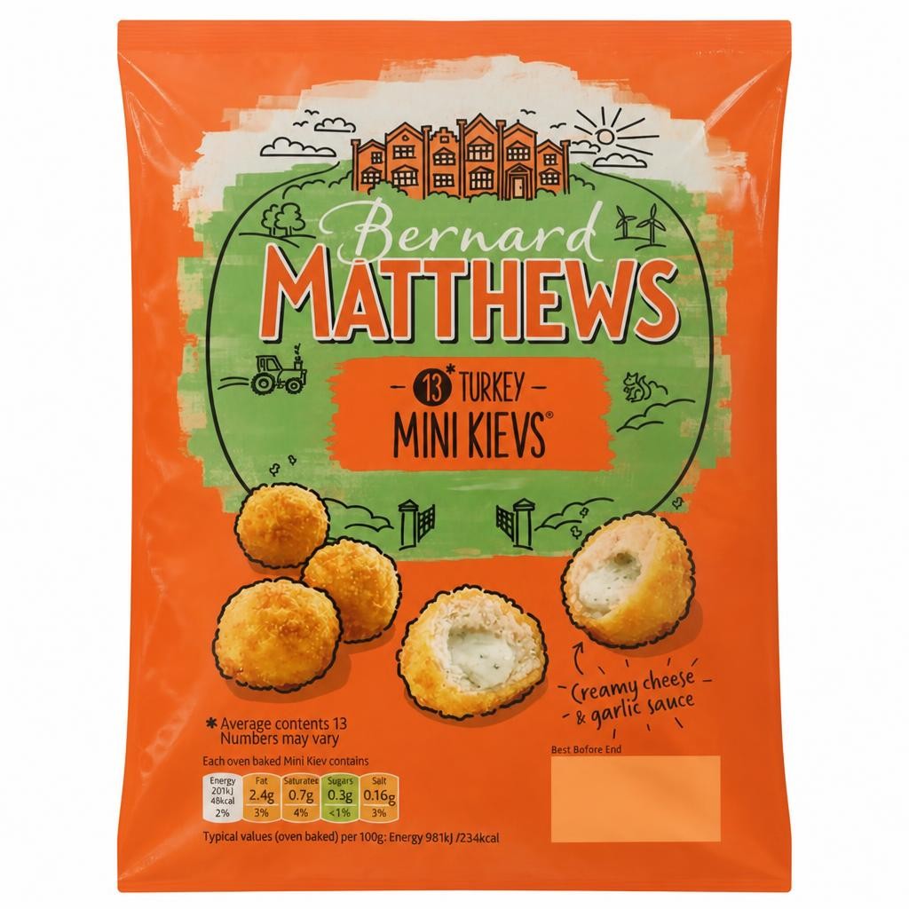 Bernard Matthews Turkey Mini Kievs x13 295g