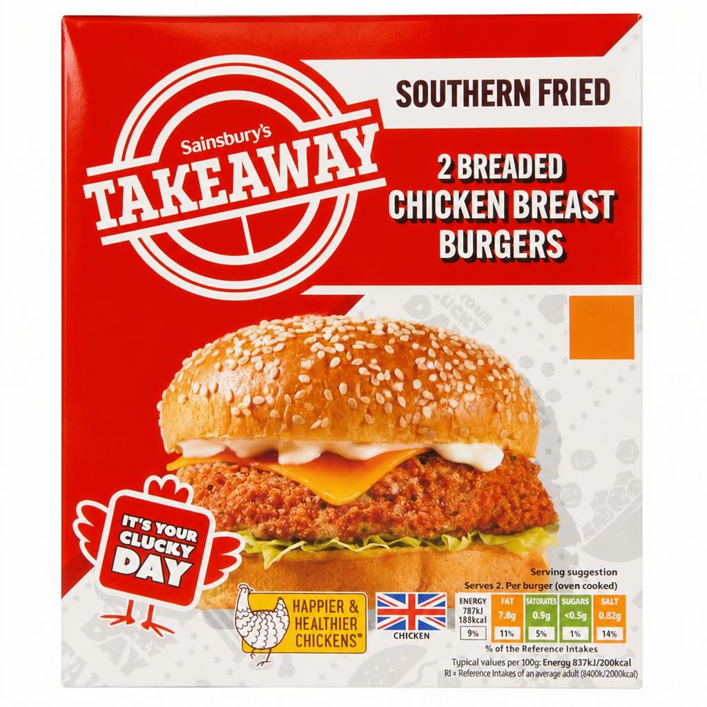 Sainsbury's Southern Fried Fillet Burgers 210g