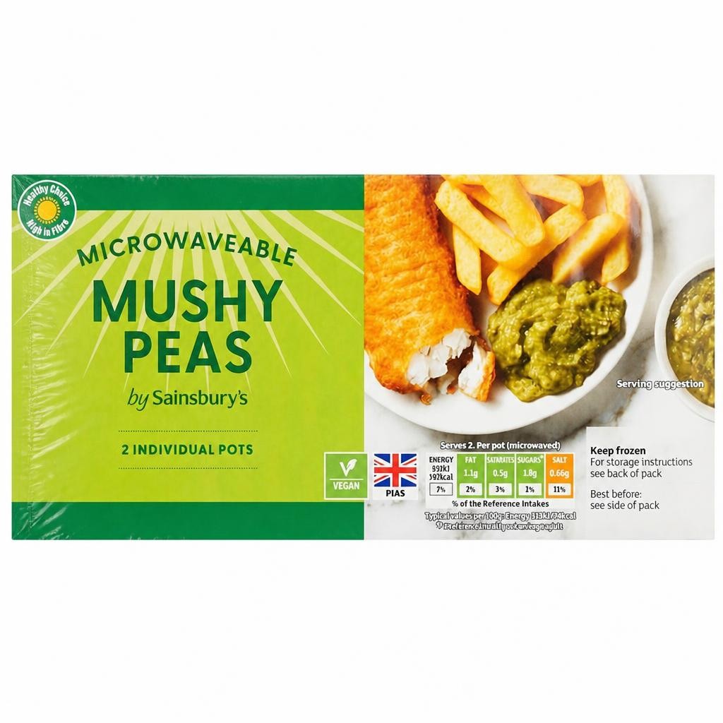 Sainsbury's Mushy Peas Twinpack 300g