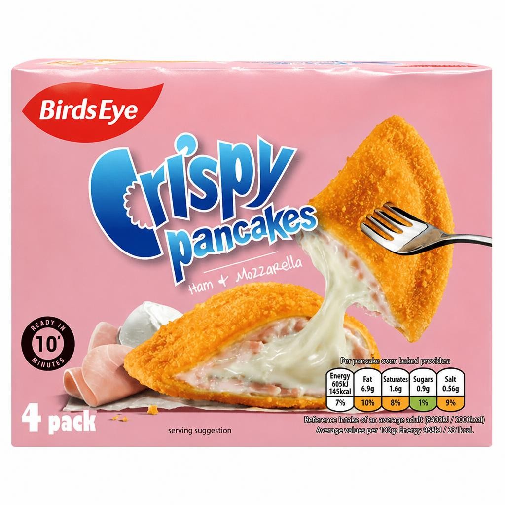 Birds Eye Ham & Mozzarella Crispy Pancakes x4 250g