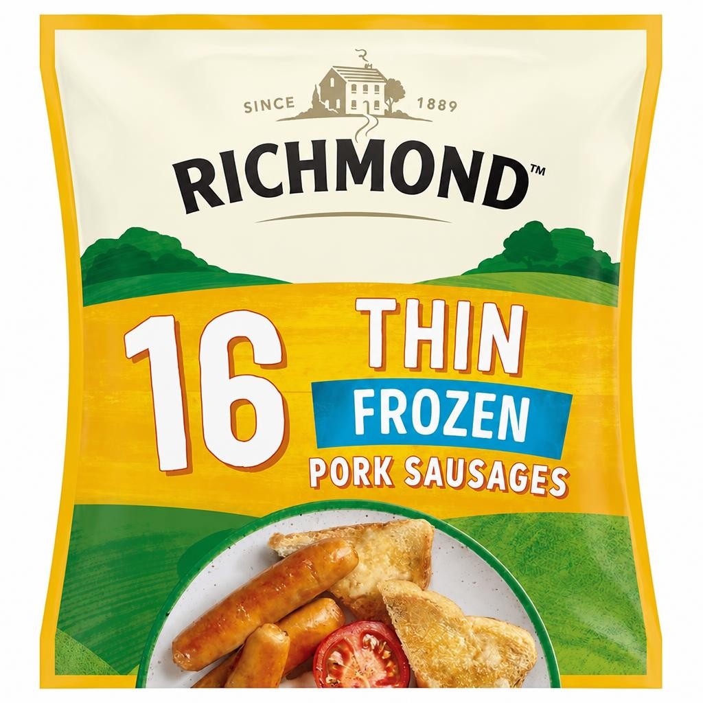 Richmond Thin Frozen Pork Sausages x16 444g