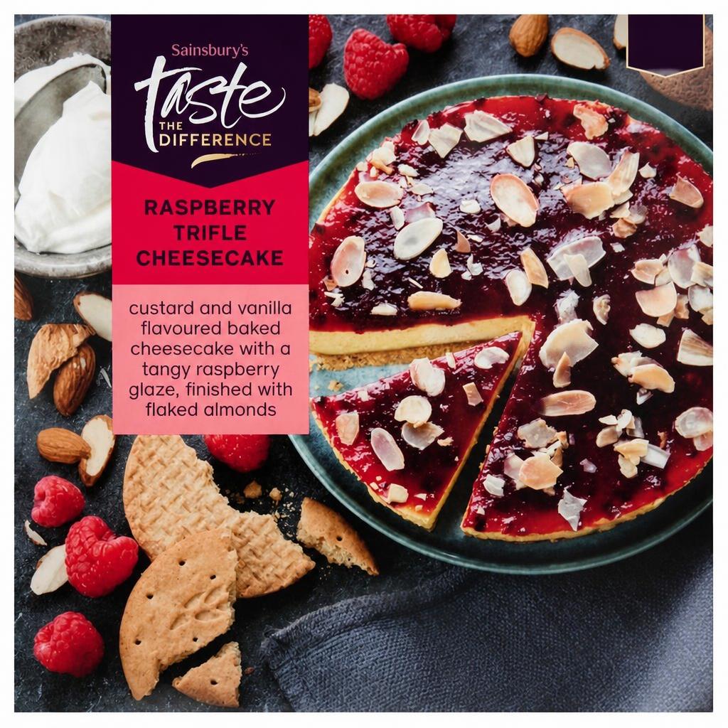 Sainsbury's Raspberry Trifle Cheesecake, Taste the Difference 492g