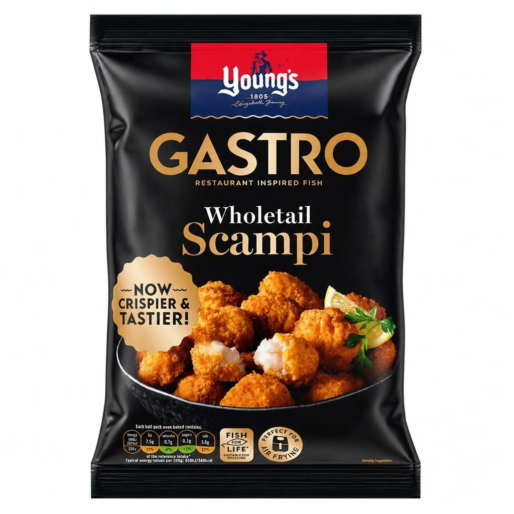 Young's Gastro Wholetail Scampi 220g