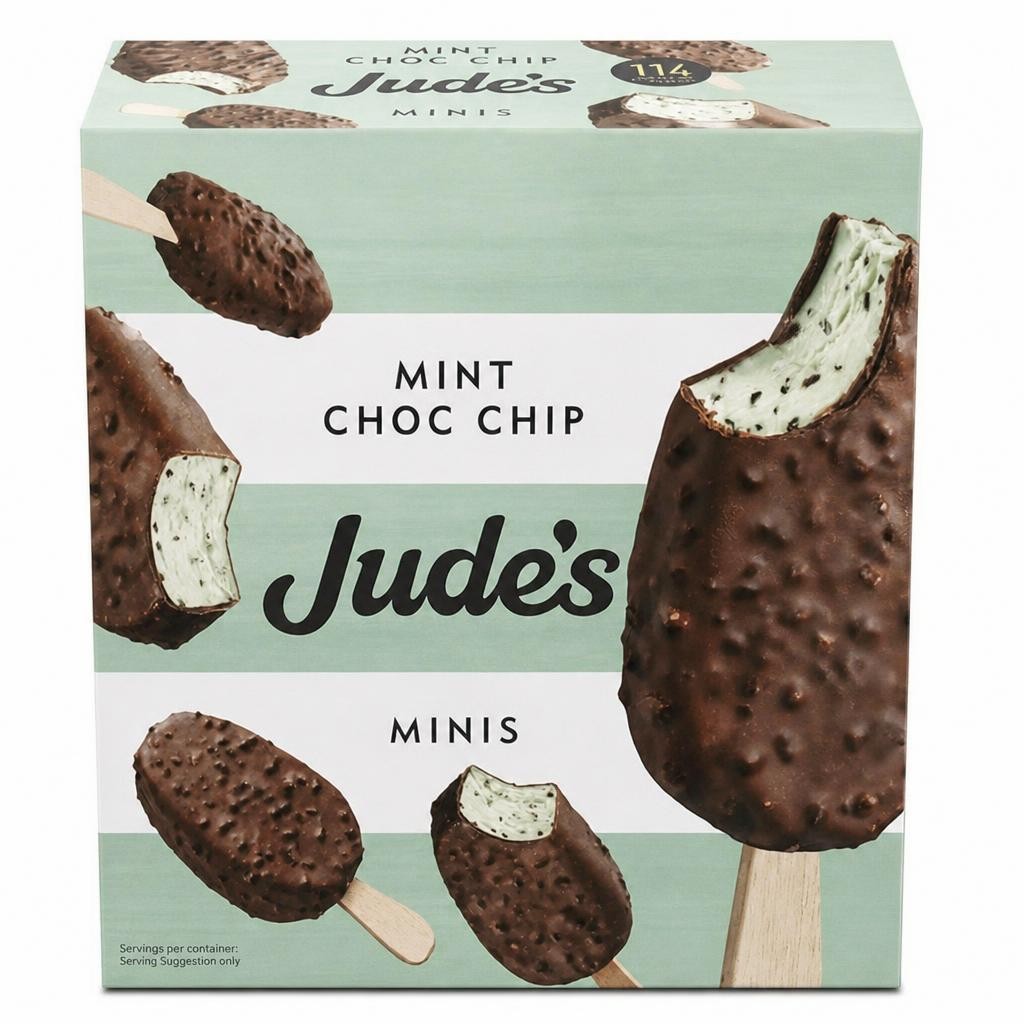 Jude's Mint Choc Chip Minis 6 x 50ml