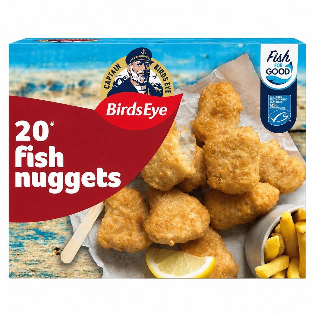 Birds Eye 20 x Battered Fish Nuggets 490g