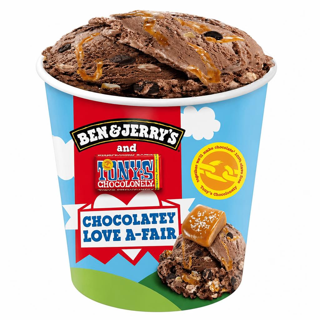 Ben & Jerry's Chocolatey Love a Fair Ice Cream Tub 465ml