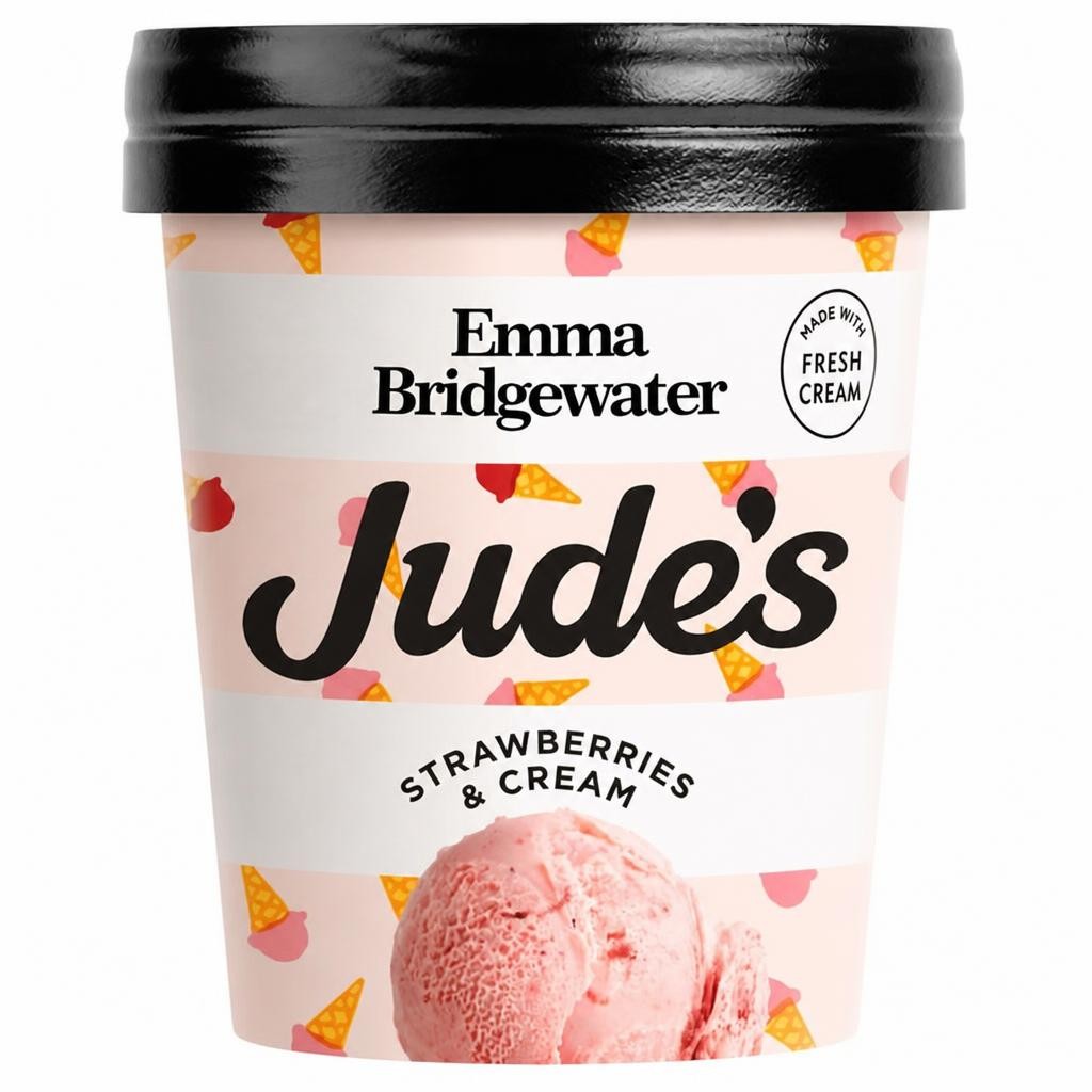 Jude's Strawberries & Cream 460ml