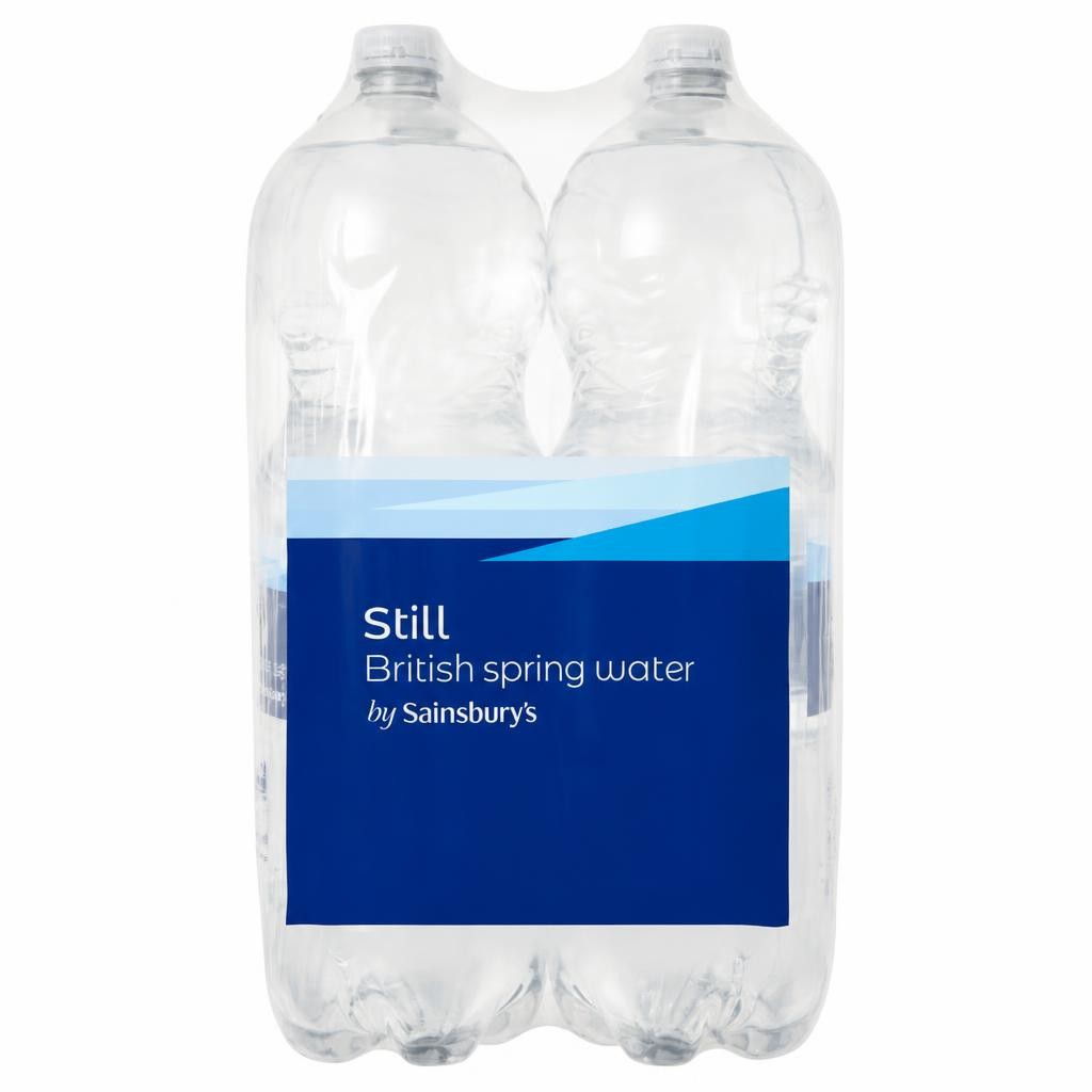 Sainsbury's Still British Bottled Spring Water 4x2L