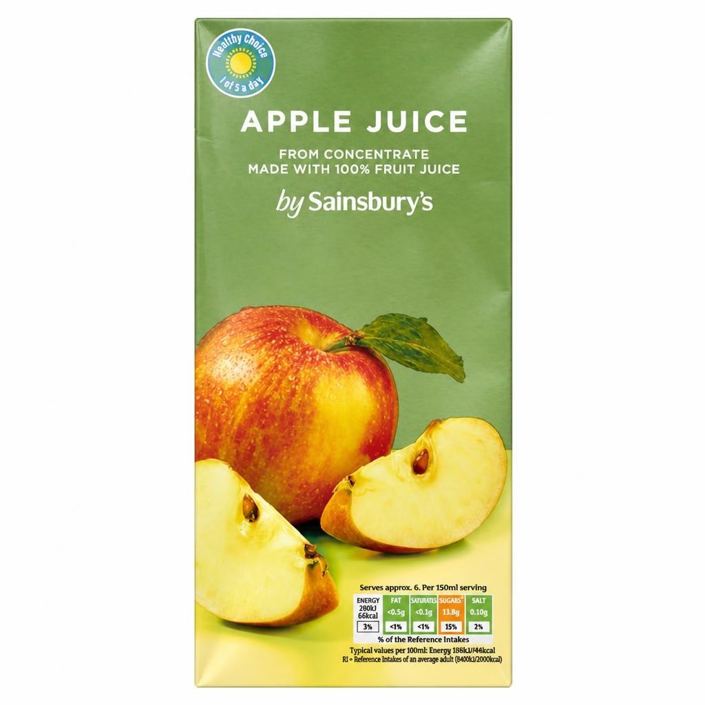 Sainsbury's Pure Apple Juice 1L