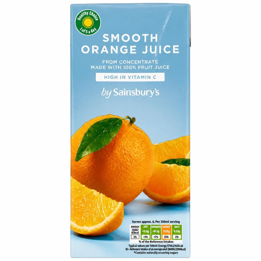 Sainsbury's Pure Orange Juice 1L