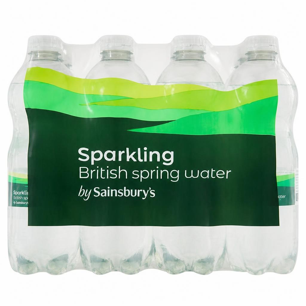 Sainsbury's British Bottled Sparkling Spring Water 12x500ml