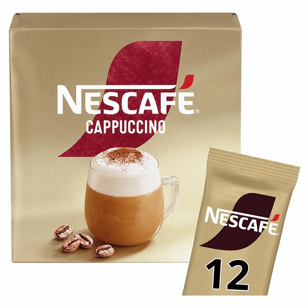 Nescafe Cappuccino Instant Coffee Sachets 12x15.5g