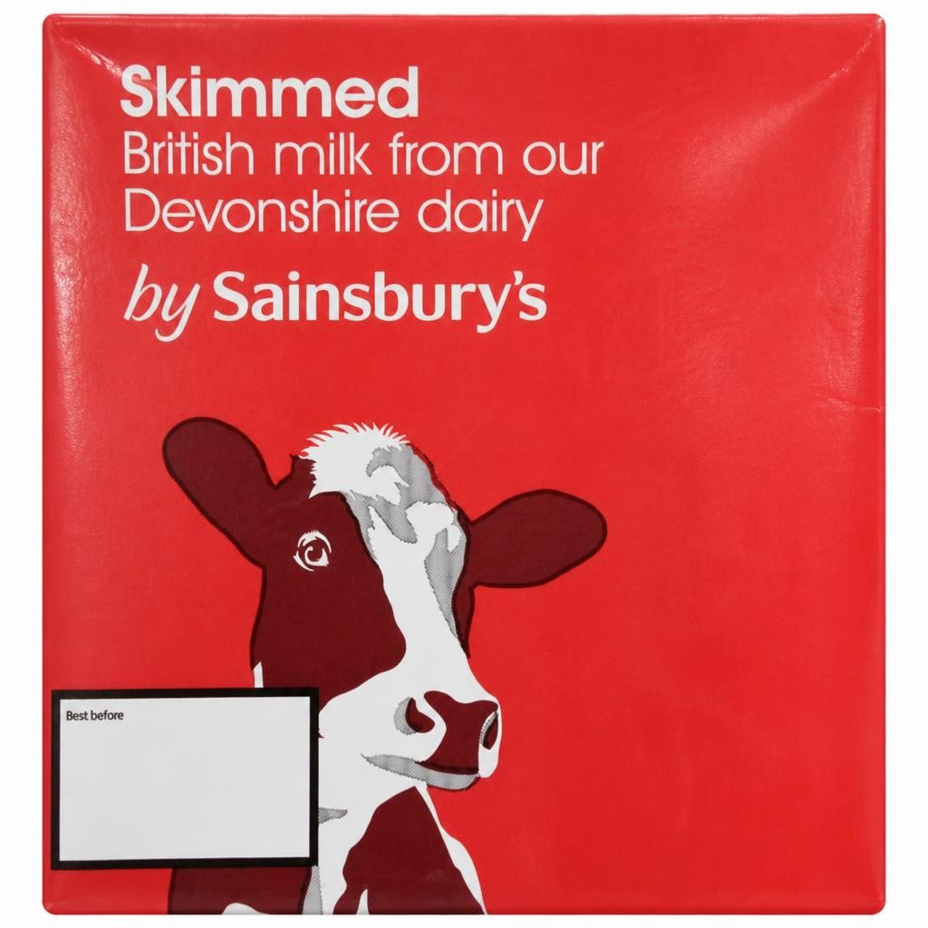 Sainsbury's Skimmed Long Life Milk 6x1L