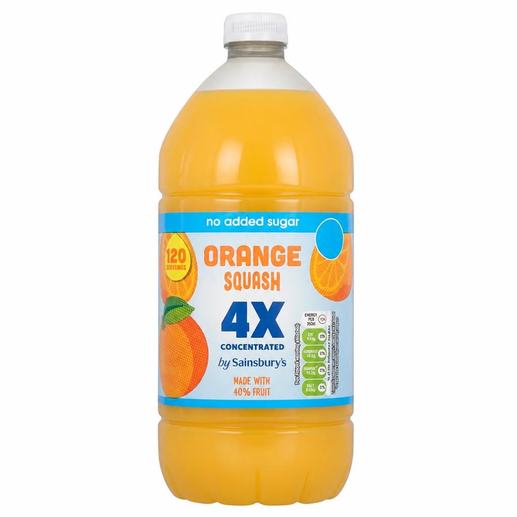 Sainsbury's Quadruple Strength Orange Squash 1.5L