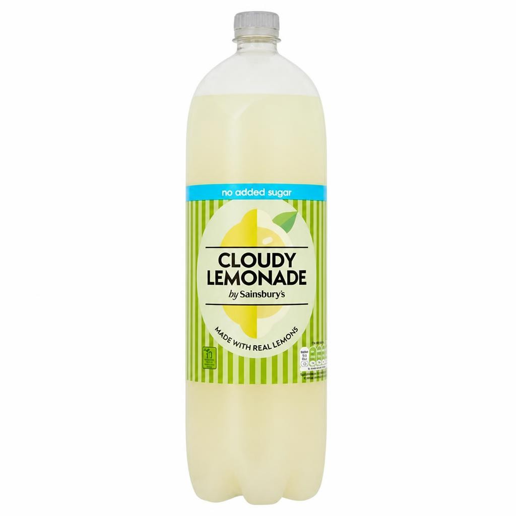 Sainsbury's Cloudy Lemonade No Added Sugar 2L