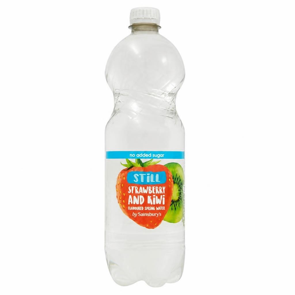 Sainsbury's Bottled Still Flavoured Water, Strawberry & Kiwi 1L