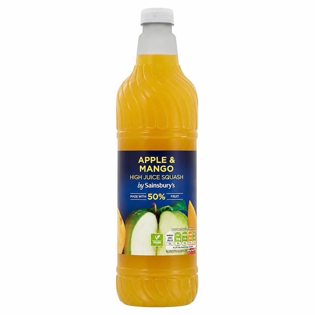 Sainsbury's Apple & Mango High Juice Squash 1L