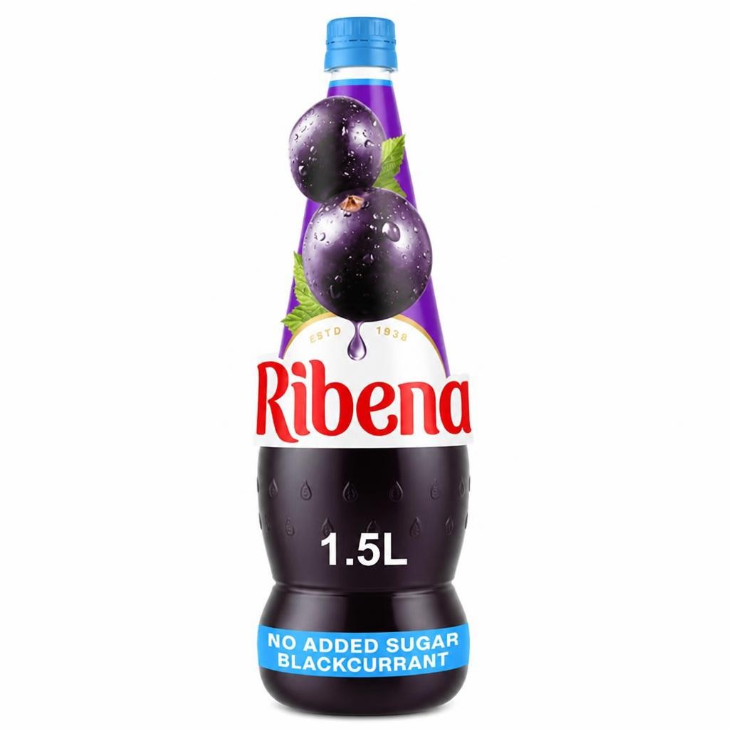 Ribena Blackcurrant Squash No Added Sugar 1.5L