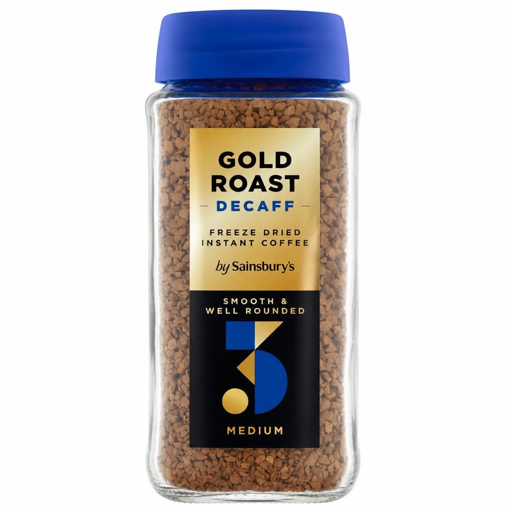 Sainsbury's Gold Roast Decaffeinated Instant Coffee Granules 100g