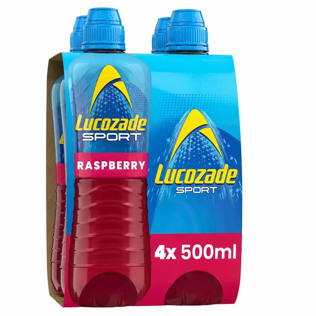 Lucozade Sport Drink Raspberry 4x500ml