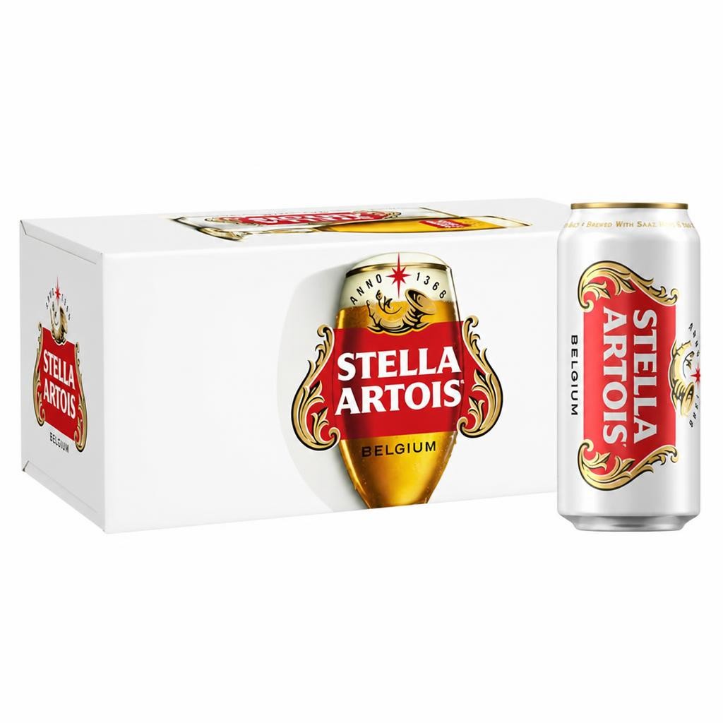 Stella Artois Belgium Premium Lager Beer 10 x 440ml