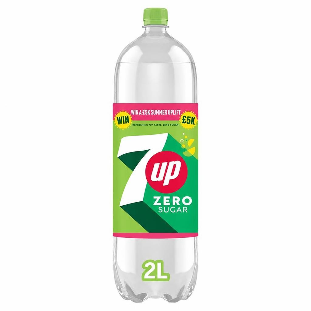 7UP Zero Sugar Lemon & Lime Bottle 2L
