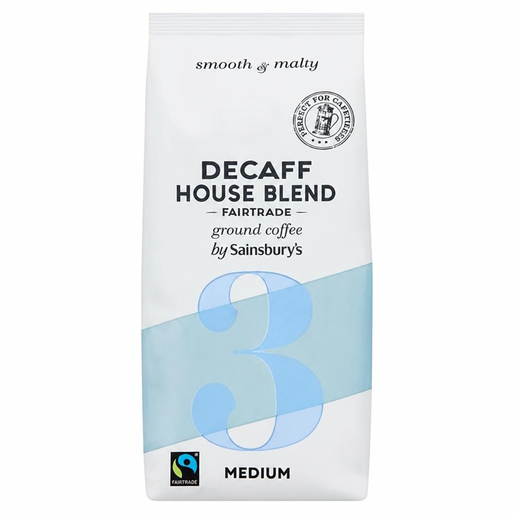 Sainsbury's Fairtrade Decaff House Blend Coffee, Strength 3 227g