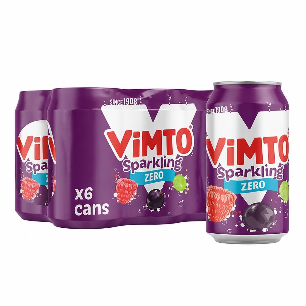 Vimto Sparkling, No Added Sugar 6x330ml